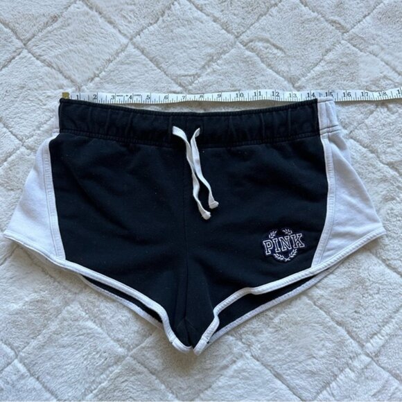 Victoria's Secret PINK | Black and White Varsity shorts | Size Medium - Picture 9 of 12